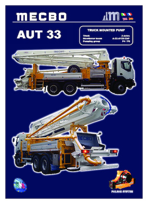 Tehergépkocsira szerelt betonszivattyúk Mecbo AUT 33 P6.90