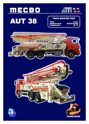Tehergépkocsira szerelt betonszivattyúk Mecbo AUT 38 P6.90