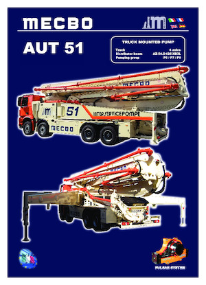 Tehergépkocsira szerelt betonszivattyúk Mecbo AUT 51 P6.110