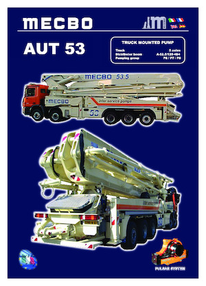 Tehergépkocsira szerelt betonszivattyúk Mecbo AUT 53 P6.110