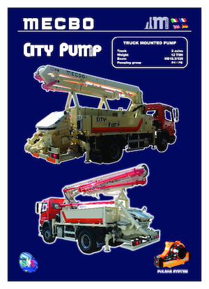 Tehergépkocsira szerelt betonszivattyúk Mecbo City P6.90