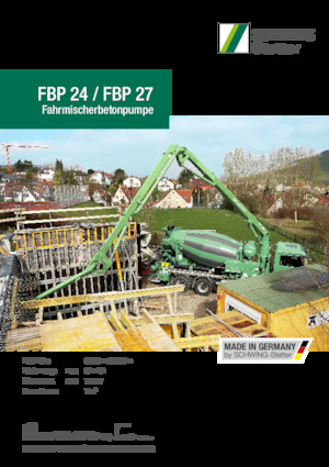 Tehergépkocsira szerelt betonszivattyúk SCHWING-Stetter FBP 27