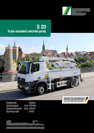 Tehergépkocsira szerelt betonszivattyúk SCHWING-Stetter S 20