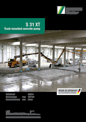 Tehergépkocsira szerelt betonszivattyúk SCHWING-Stetter S 31 XT