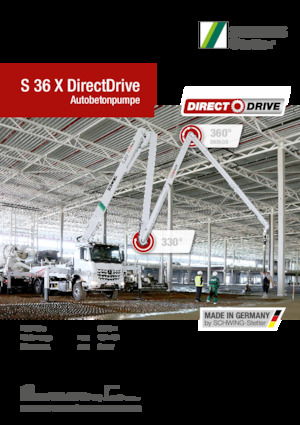 Tehergépkocsira szerelt betonszivattyúk SCHWING-Stetter S 36 X DirectDrive