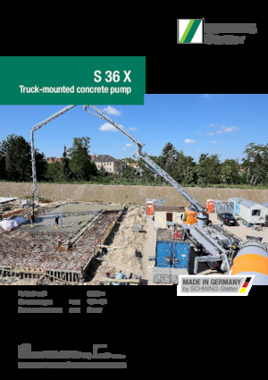 Tehergépkocsira szerelt betonszivattyúk SCHWING-Stetter S 36 X