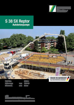 Tehergépkocsira szerelt betonszivattyúk SCHWING-Stetter S 38 SX Reptor
