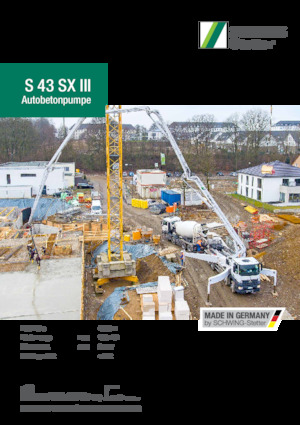 Tehergépkocsira szerelt betonszivattyúk SCHWING-Stetter S 43 SX III