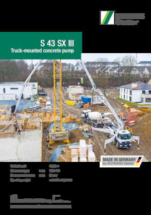 Tehergépkocsira szerelt betonszivattyúk SCHWING-Stetter S 43 SX III