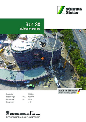 Tehergépkocsira szerelt betonszivattyúk SCHWING-Stetter S 51 SX
