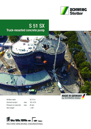 Tehergépkocsira szerelt betonszivattyúk SCHWING-Stetter S 51 SX