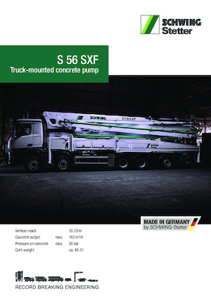 Tehergépkocsira szerelt betonszivattyúk SCHWING-Stetter S 56 SXF