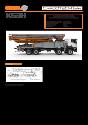 Tehergépkocsira szerelt betonszivattyúk CIFA K53H