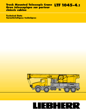 Tehergépkocsira szerelt teleszkópos daruk Liebherr LTF 1045-4.1