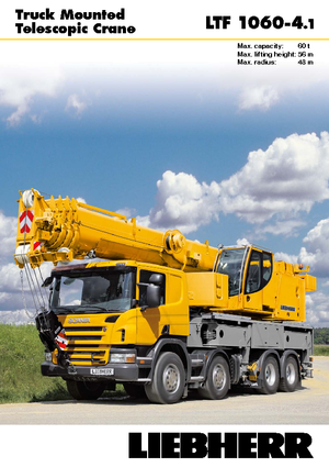 Tehergépkocsira szerelt teleszkópos daruk Liebherr LTF 1060-4.1