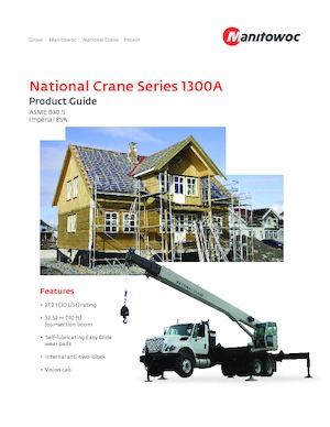 Tehergépkocsira szerelt teleszkópos daruk National Crane 1300A