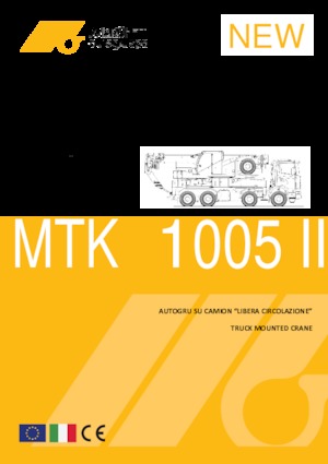 Tehergépkocsira szerelt teleszkópos daruk Marchetti MTK 1005 II