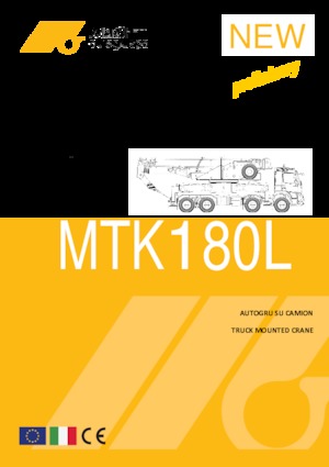 Tehergépkocsira szerelt teleszkópos daruk Marchetti MTK 180