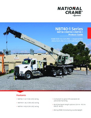 Tehergépkocsira szerelt teleszkópos daruk National Crane NBT36-1