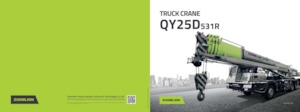 Tehergépkocsira szerelt teleszkópos daruk Zoomlion QY25D531R