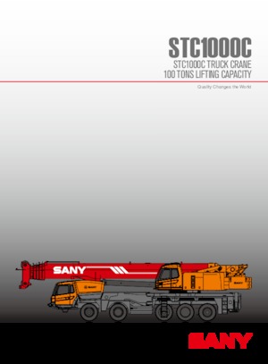 Tehergépkocsira szerelt teleszkópos daruk Sany STC1000C