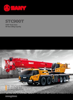 Tehergépkocsira szerelt teleszkópos daruk Sany STC900T