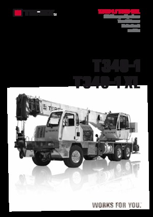 Tehergépkocsira szerelt teleszkópos daruk TEREX CRANES T 340-1