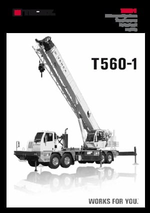 Tehergépkocsira szerelt teleszkópos daruk TEREX CRANES T 560-1