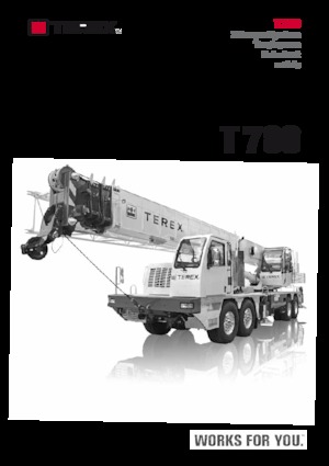 Tehergépkocsira szerelt teleszkópos daruk TEREX CRANES T 780