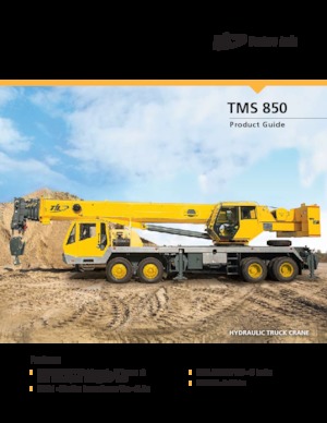 Tehergépkocsira szerelt teleszkópos daruk Til TMS 850