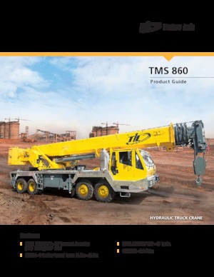 Tehergépkocsira szerelt teleszkópos daruk Til TMS 860