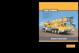 Tehergépkocsira szerelt teleszkópos daruk Til TMS 875 MK II