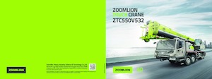 Tehergépkocsira szerelt teleszkópos daruk Zoomlion ZTC550V532