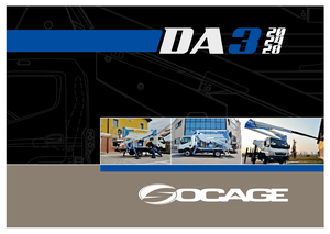 Tehergépkocsira szerelt csuklógémes munkaállványok Socage DA 328 forSte