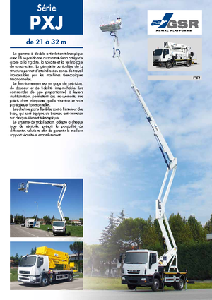 Tehergépkocsira szerelt csuklógémes munkaállványok GSR E 210 PXJ Comfort X