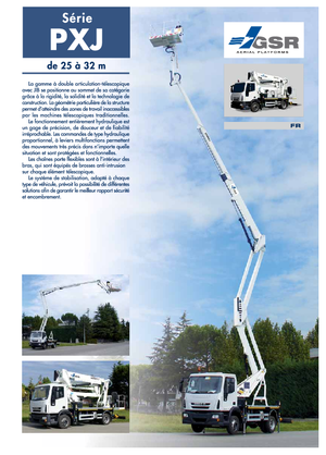 Tehergépkocsira szerelt csuklógémes munkaállványok GSR E320PXJ Comfort 