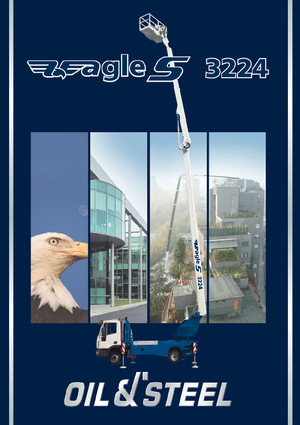 Tehergépkocsira szerelt csuklógémes munkaállványok Oil & Steel Eagle S 3224