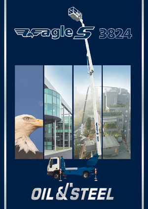 Tehergépkocsira szerelt csuklógémes munkaállványok Oil & Steel Eagle S 3824