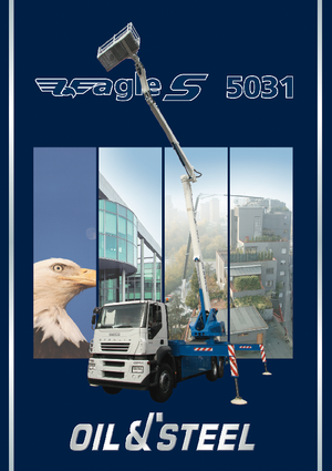 Tehergépkocsira szerelt csuklógémes munkaállványok Oil & Steel Eagle S 5031