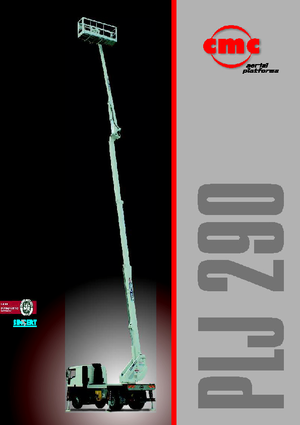 Tehergépkocsira szerelt csuklógémes munkaállványok CMC PLJ290