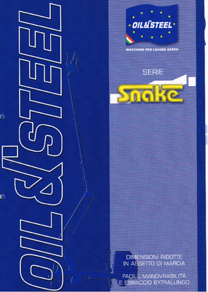 Tehergépkocsira szerelt csuklógémes munkaállványok Oil & Steel Snake 2816