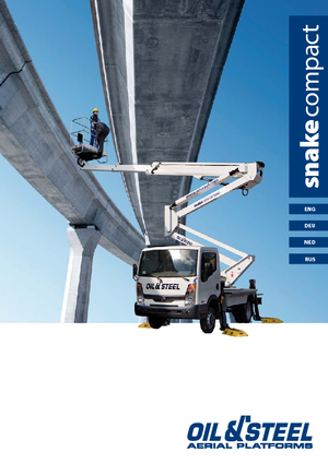 Tehergépkocsira szerelt csuklógémes munkaállványok Oil & Steel Snake 2010 Compact RE
