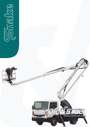 Tehergépkocsira szerelt csuklógémes munkaállványok Oil & Steel Snake 2112 smart