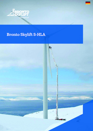 Tehergépkocsira szerelt teleszkópos munkaállványok Bronto Skylift S104HLA