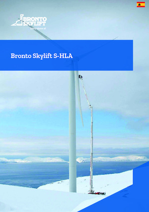 Tehergépkocsira szerelt teleszkópos munkaállványok Bronto Skylift S104HLA