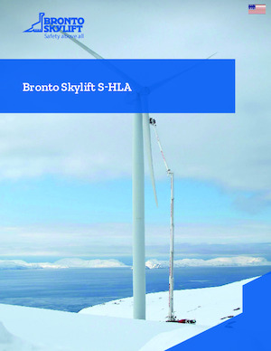 Tehergépkocsira szerelt teleszkópos munkaállványok Bronto Skylift S341HLA