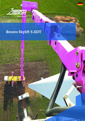 Tehergépkocsira szerelt teleszkópos munkaállványok Bronto Skylift S46XDT