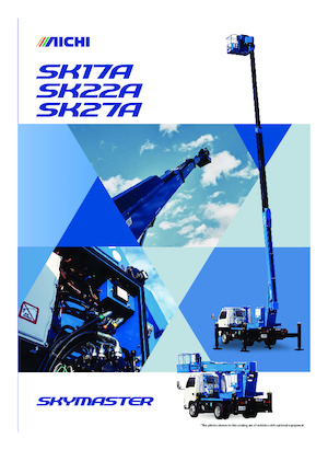 Tehergépkocsira szerelt teleszkópos munkaállványok Aichi SKYMASTER SK27A