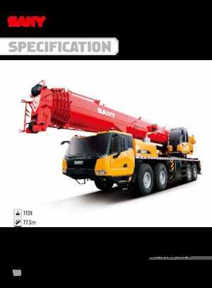Tehergépkocsira szerelt teleszkópos daruk Sany STC1100T6 Brazil