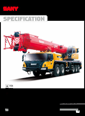 Tehergépkocsira szerelt teleszkópos daruk Sany STC1100T7-1